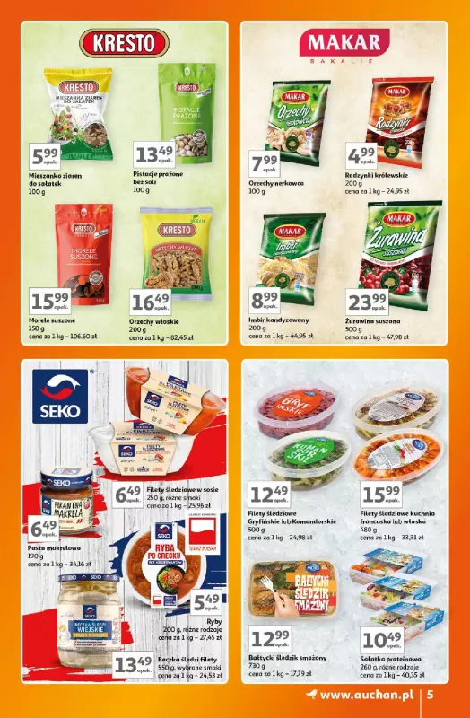 Auchan - gazetka promocyjna Znane Marki Lubiane Hipermarket  do środy 11.09 - strona 5