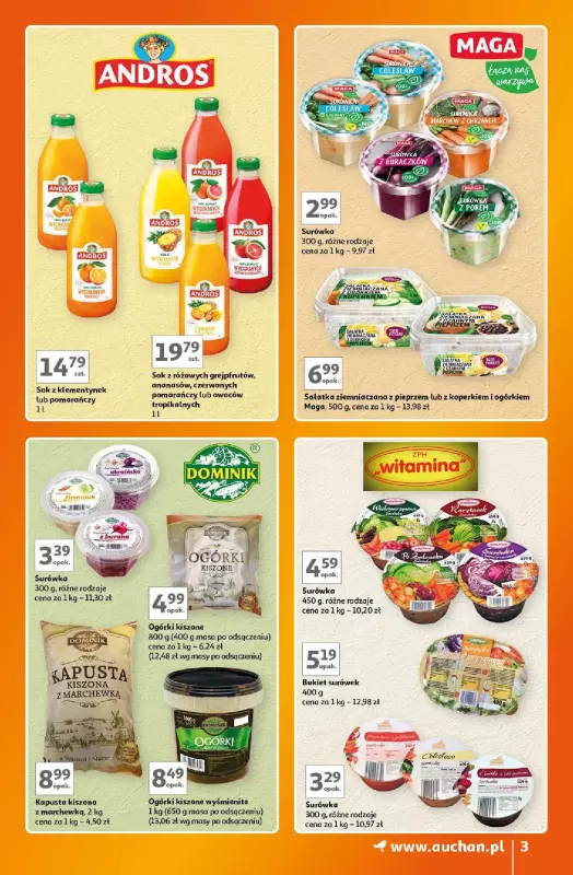 Auchan - gazetka promocyjna Znane Marki Lubiane Hipermarket  do środy 11.09 - strona 3