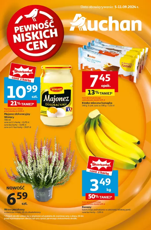 Auchan - gazetka promocyjna Pewność Niskich Cen Hipermarket  