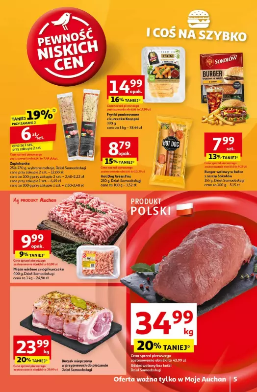 Auchan - gazetka promocyjna Pewność Niskich Cen Moje Auchan  do środy 18.09 - strona 5