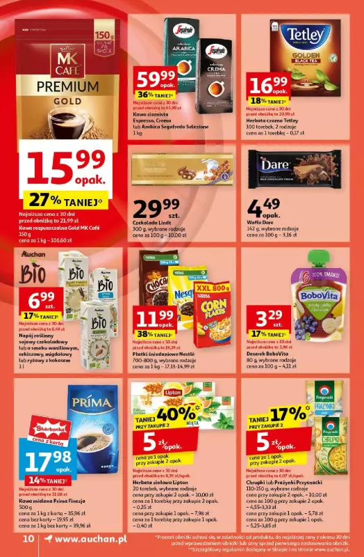 Auchan - gazetka promocyjna Pewność Niskich Cen Supermarket  do środy 18.09 - strona 10