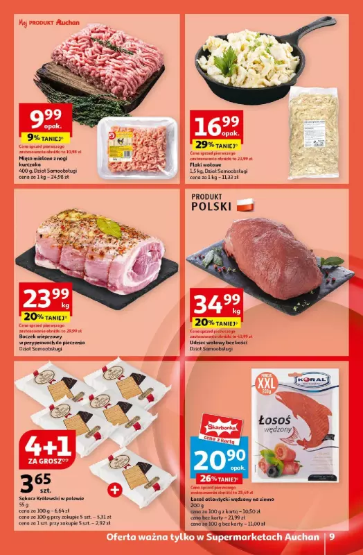 Auchan - gazetka promocyjna Pewność Niskich Cen Supermarket  do środy 18.09 - strona 9