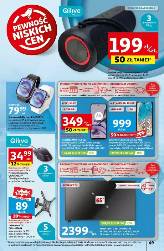 Auchan - gazetka promocyjna Pewność Niskich Cen Hipermarket  do środy 18.09 - strona 49