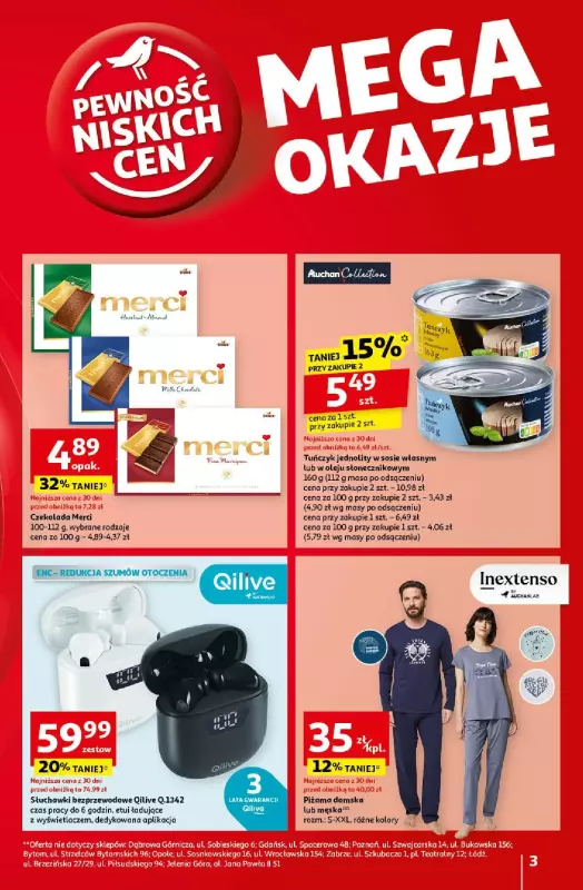 Auchan - gazetka promocyjna Pewność Niskich Cen Hipermarket  do środy 18.09 - strona 3