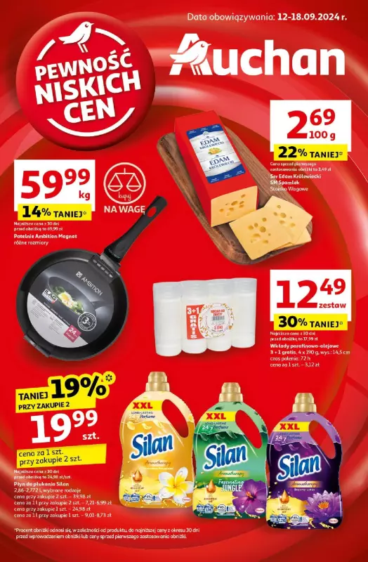 Auchan - gazetka promocyjna Pewność Niskich Cen Hipermarket  