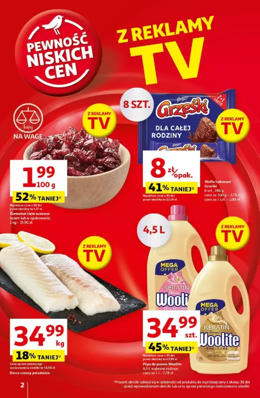 Auchan - gazetka promocyjna Pewność Niskich Cen Hipermarket  do środy 18.09 - strona 2