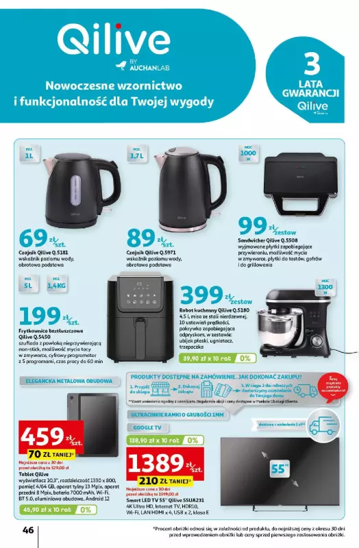 Auchan - gazetka promocyjna Pewność Niskich Cen Hipermarket  do środy 18.09 - strona 46