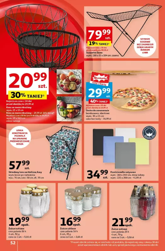 Auchan - gazetka promocyjna Pewność Niskich Cen Hipermarket  do środy 18.09 - strona 52