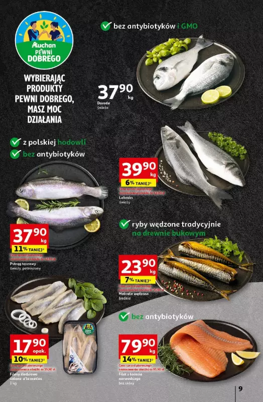 Auchan - gazetka promocyjna Gazetka Pewność Niskich Cen Hipermarket Auchan  do środy 25.09 - strona 9