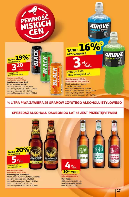 Auchan - gazetka promocyjna Gazetka Pewność Niskich Cen Hipermarket Auchan  do środy 25.09 - strona 19