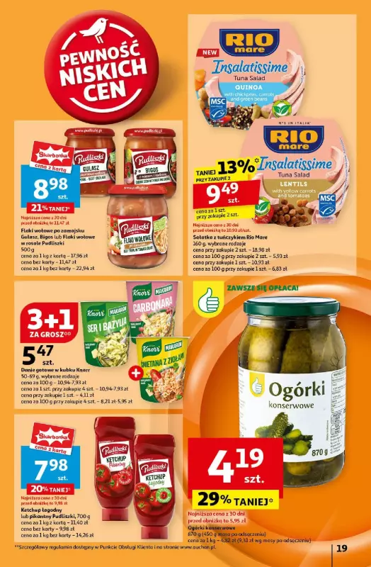 Auchan - gazetka promocyjna Gazetka Pewność Niskich Cen Hipermarket Auchan  do środy 25.09 - strona 21