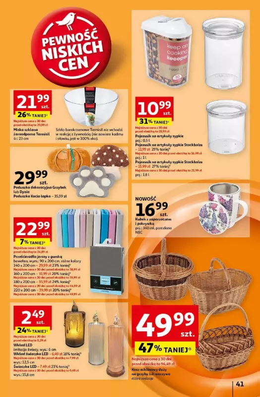 Auchan - gazetka promocyjna Gazetka Pewność Niskich Cen Hipermarket Auchan  do środy 25.09 - strona 49