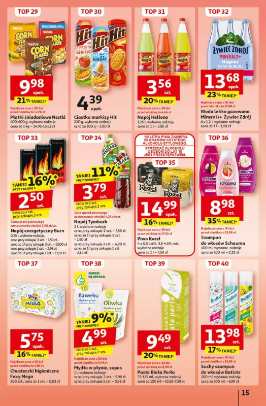 Auchan - gazetka promocyjna Gazetka Pewność Niskich Cen Hipermarket Auchan  do środy 02.10 - strona 17