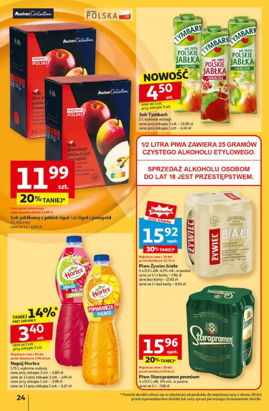 Auchan - gazetka promocyjna Gazetka Pewność Niskich Cen Hipermarket Auchan  do środy 02.10 - strona 26