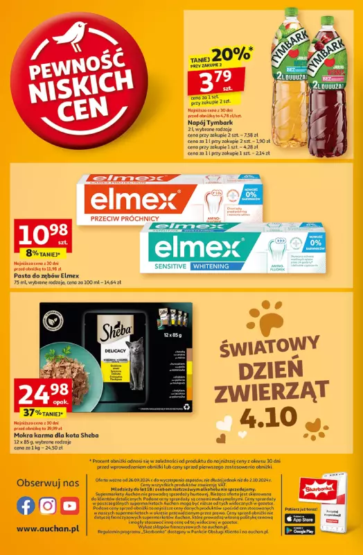 Auchan - gazetka promocyjna Gazetka Pewność Niskich Cen Moje Auchan  do środy 02.10 - strona 10