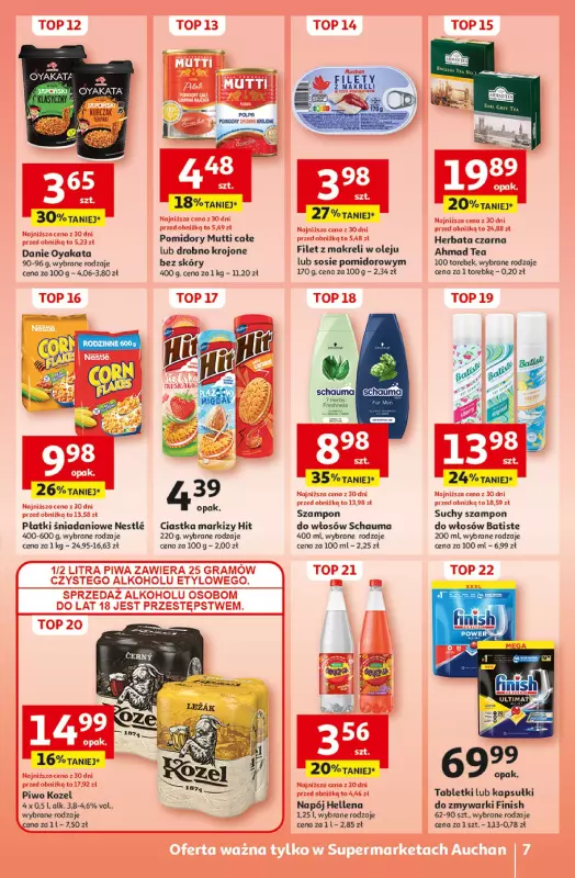 Auchan - gazetka promocyjna Gazetka Pewność Niskich Cen Supermarket Auchan  do środy 02.10 - strona 9