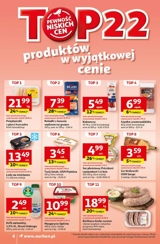 Auchan - gazetka promocyjna Gazetka Pewność Niskich Cen Supermarket Auchan  do środy 02.10 - strona 8