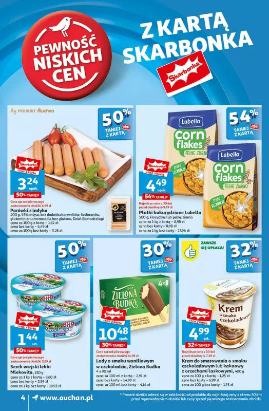 Auchan - gazetka promocyjna Pewność Niskich Cen Supermarket  do środy 09.10 - strona 4