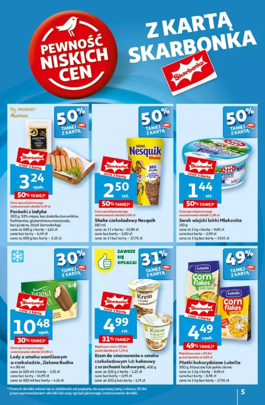 Auchan - gazetka promocyjna Pewność Niskich Cen Hipermarket  do środy 09.10 - strona 5