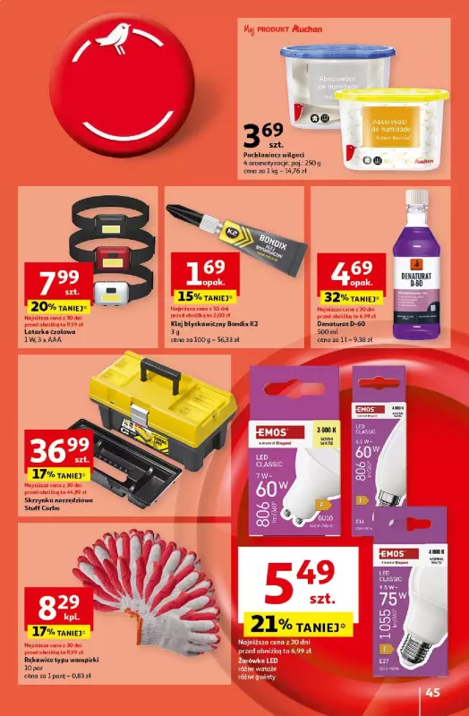 Auchan - gazetka promocyjna Gazetka Pewność Niskich Cen Hipermarket Auchan  do środy 16.10 - strona 53