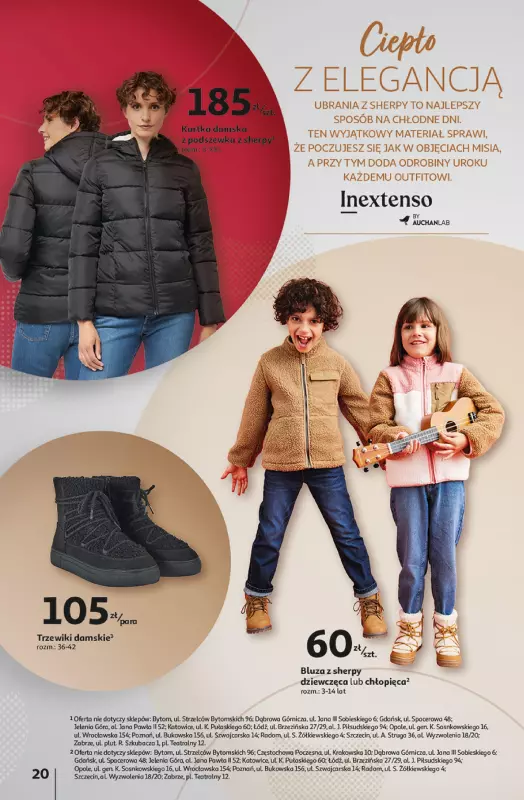 Auchan - gazetka promocyjna Katalog Jesienne inspiracje Inextenso by AUCHANLAB  do środy 06.11 - strona 20