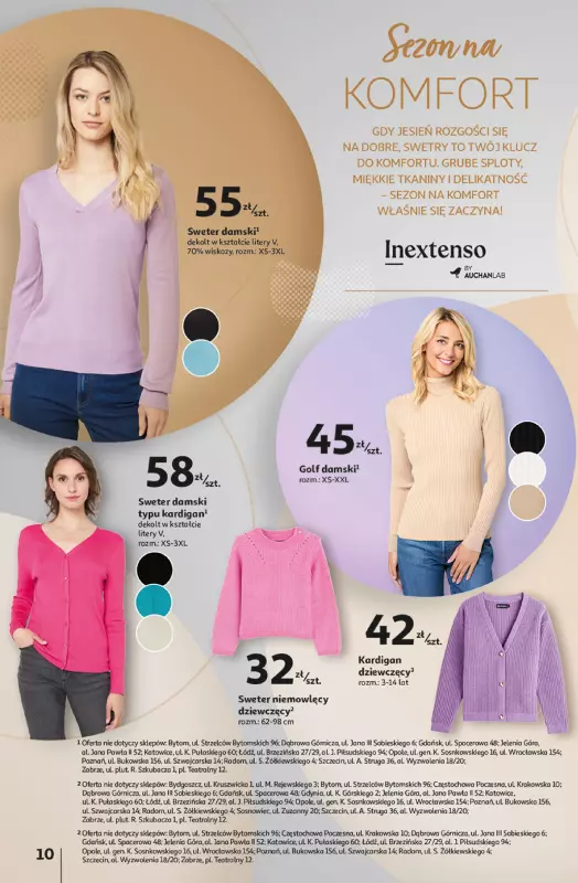 Auchan - gazetka promocyjna Katalog Jesienne inspiracje Inextenso by AUCHANLAB  do środy 06.11 - strona 10