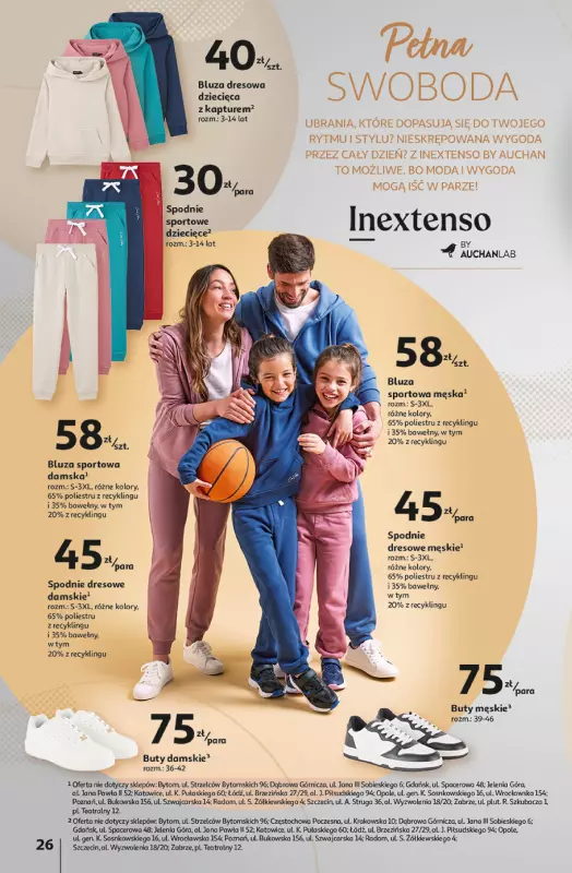 Auchan - gazetka promocyjna Katalog Jesienne inspiracje Inextenso by AUCHANLAB  do środy 06.11 - strona 26