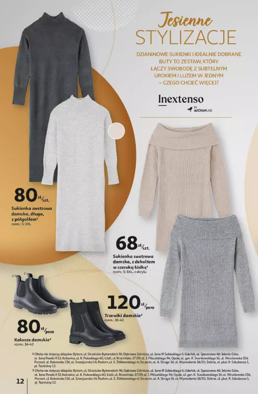 Auchan - gazetka promocyjna Katalog Jesienne inspiracje Inextenso by AUCHANLAB  do środy 06.11 - strona 12