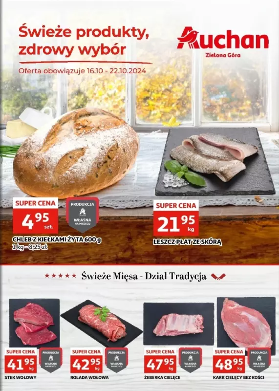 Auchan - gazetka promocyjna Gazetka Zielona Góra od środy 16.10 do wtorku 22.10