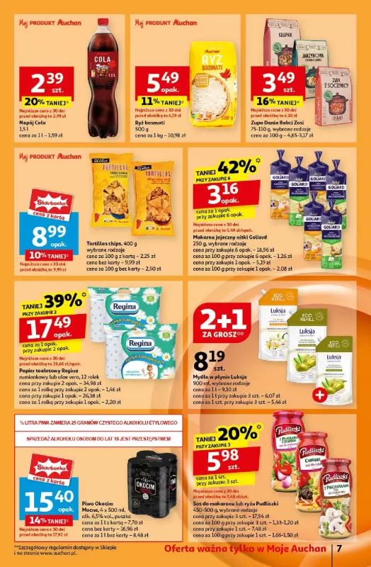 Auchan - gazetka promocyjna Gazetka Pewność Niskich Cen Moje Auchan  do środy 23.10 - strona 9