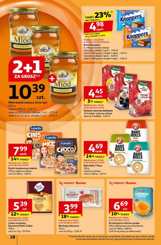 Auchan - gazetka promocyjna Gazetka Pewność Niskich Cen Hipermarket Auchan  do środy 23.10 - strona 30