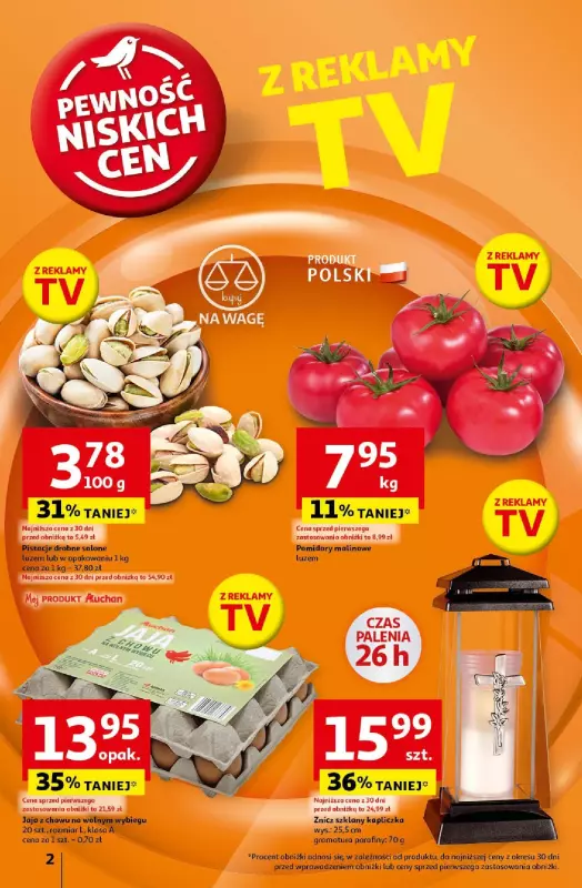 Auchan - gazetka promocyjna Gazetka Pewność Niskich Cen Hipermarket Auchan  do środy 23.10 - strona 2