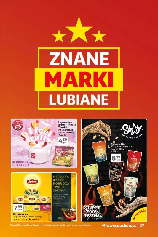 Auchan - gazetka promocyjna Gazetka Znane Marki Lubiane Hipermarket Auchan od czwartku 17.10 do środy 23.10 - strona 17