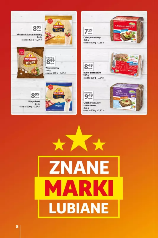 Auchan - gazetka promocyjna Gazetka Znane Marki Lubiane Hipermarket Auchan od czwartku 17.10 do środy 23.10 - strona 8