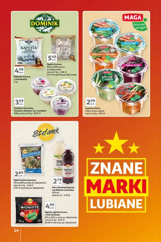 Auchan - gazetka promocyjna Gazetka Znane Marki Lubiane Hipermarket Auchan od czwartku 17.10 do środy 23.10 - strona 14