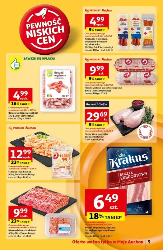 Auchan - gazetka promocyjna Gazetka Pewność Niskich Cen Moje Auchan  do środy 30.10 - strona 7