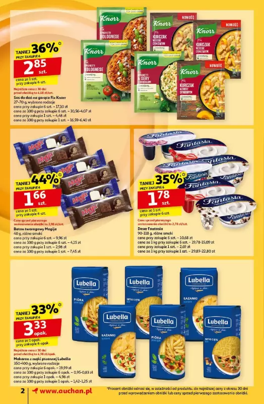 Auchan - gazetka promocyjna Gazetka Pewność Niskich Cen Supermarket Auchan od czwartku 24.10 do środy 30.10 - strona 2