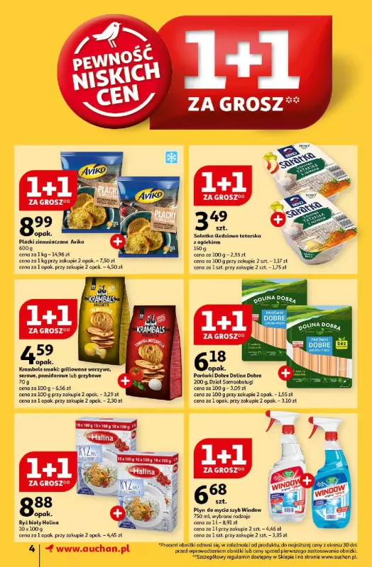 Auchan - gazetka promocyjna Gazetka Pewność Niskich Cen Supermarket Auchan  do środy 30.10 - strona 4