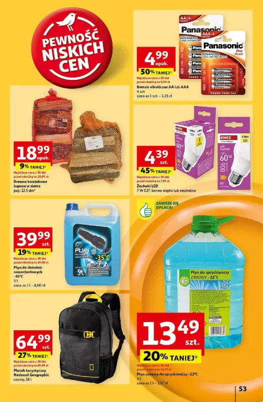 Auchan - gazetka promocyjna Gazetka Pewność Niskich Cen Hipermarket Auchan  do środy 30.10 - strona 61