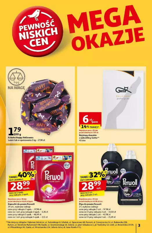 Auchan - gazetka promocyjna Gazetka Pewność Niskich Cen Hipermarket Auchan  do środy 30.10 - strona 3