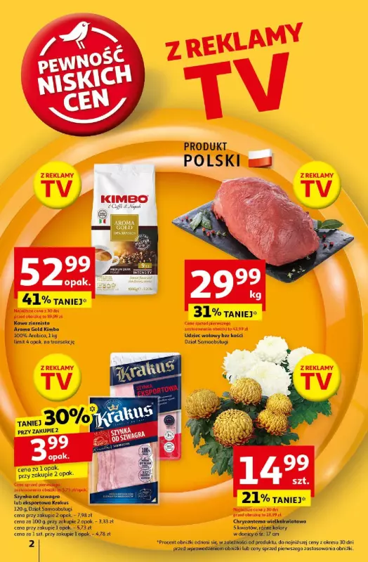 Auchan - gazetka promocyjna Gazetka Pewność Niskich Cen Hipermarket Auchan  do środy 30.10 - strona 2