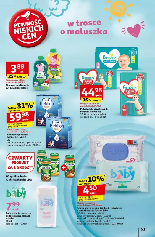 Auchan - gazetka promocyjna Gazetka Pewność Niskich Cen Hipermarket Auchan  do środy 30.10 - strona 59