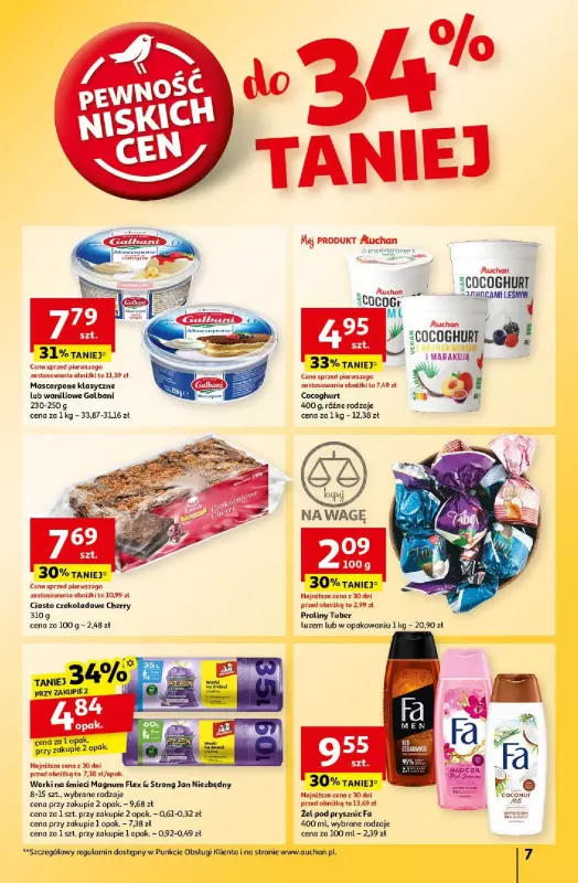 Auchan - gazetka promocyjna Gazetka Pewność Niskich Cen Hipermarket Auchan  do środy 30.10 - strona 9