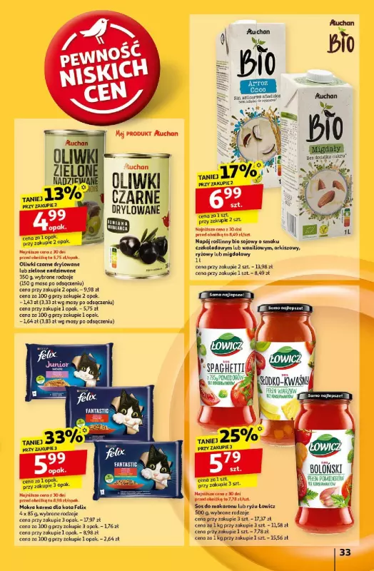 Auchan - gazetka promocyjna Gazetka Pewność Niskich Cen Hipermarket Auchan od czwartku 24.10 do środy 30.10 - strona 35