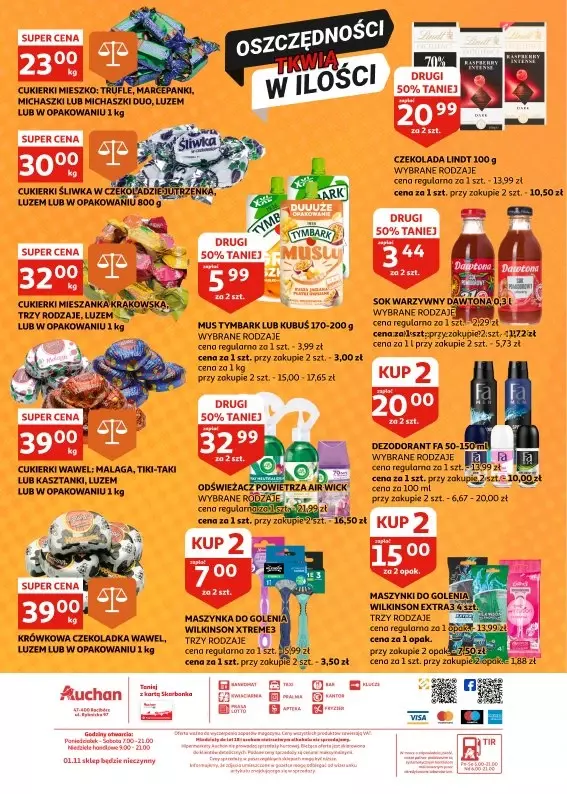 Auchan - gazetka promocyjna Gazetka Racibórz I Smaki pełne świeżości od środy 30.10 do wtorku 05.11 - strona 24