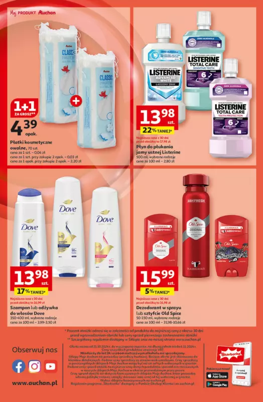 Auchan - gazetka promocyjna Gazetka Pewność Niskich Cen Moje Auchan  do środy 06.11 - strona 10