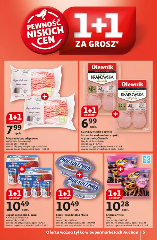 Auchan - gazetka promocyjna Gazetka Pewność Niskich Cen Supermarket Auchan  do środy 06.11 - strona 5