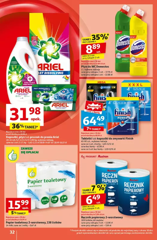 Auchan - gazetka promocyjna Gazetka Pewność Niskich Cen Hipermarket Auchan  do środy 06.11 - strona 34