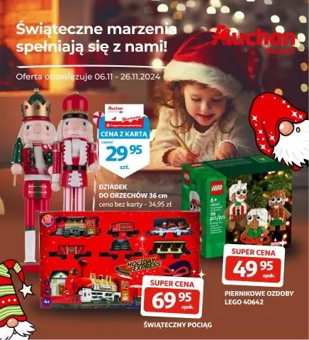 Auchan - gazetka promocyjna Gazetka Racibórz | Zabawki i dekoracje od środy 06.11 do wtorku 26.11