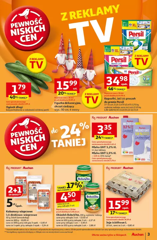 Auchan - gazetka promocyjna Gazetka Pewność Niskich Cen Moje Auchan  do środy 13.11 - strona 3